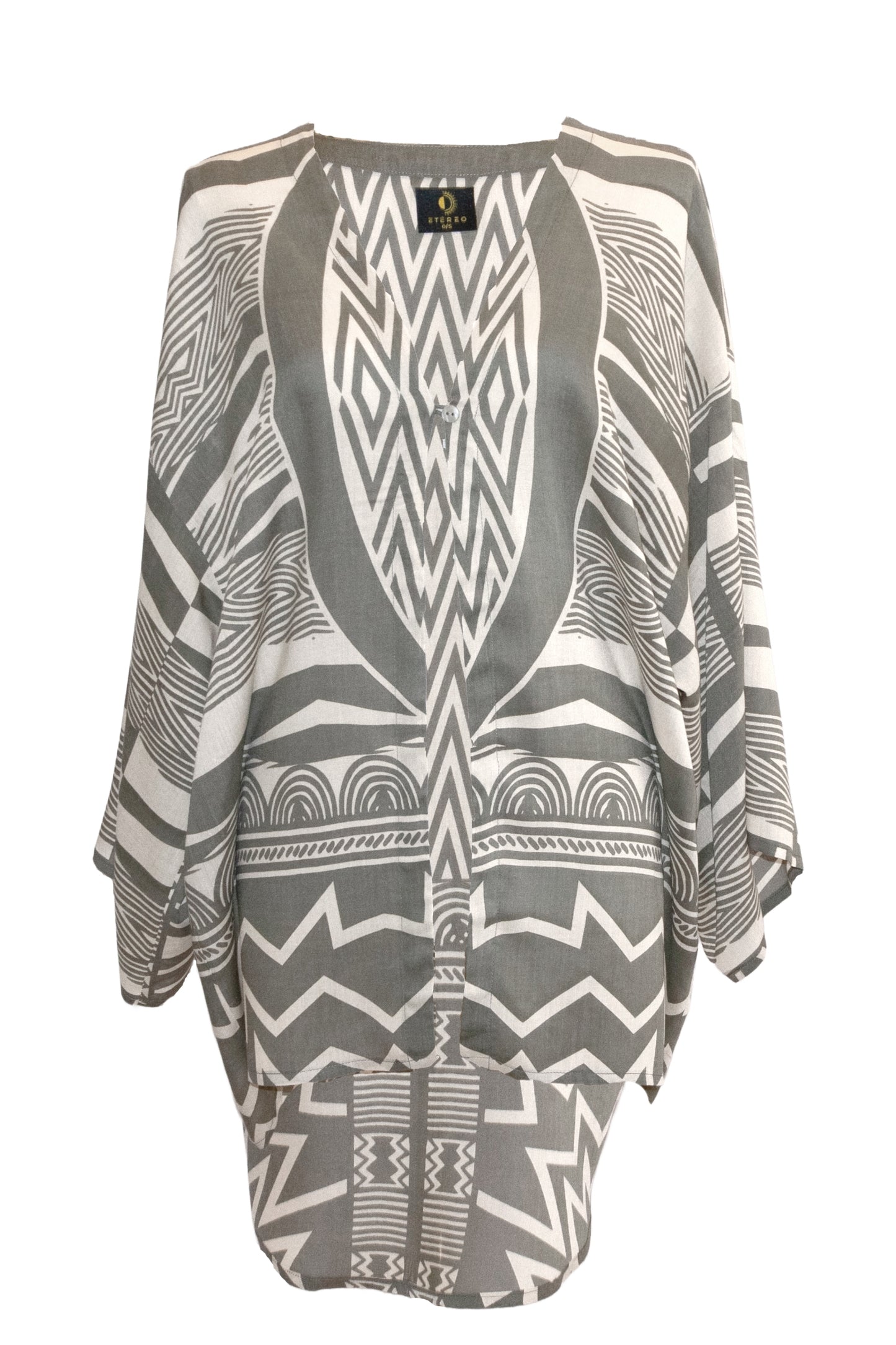 Kimani Relaxed Shirt - Khaki & Cream