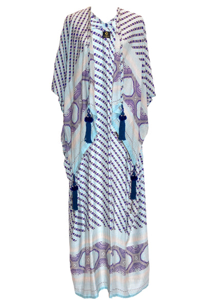 Laila Kaftan Robe - Blue
