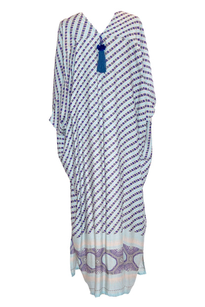 Laila Kaftan Robe - Blue