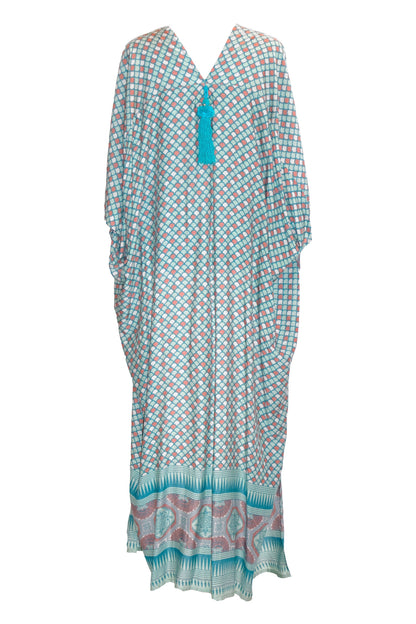 Laila Kaftan Robe - Teal